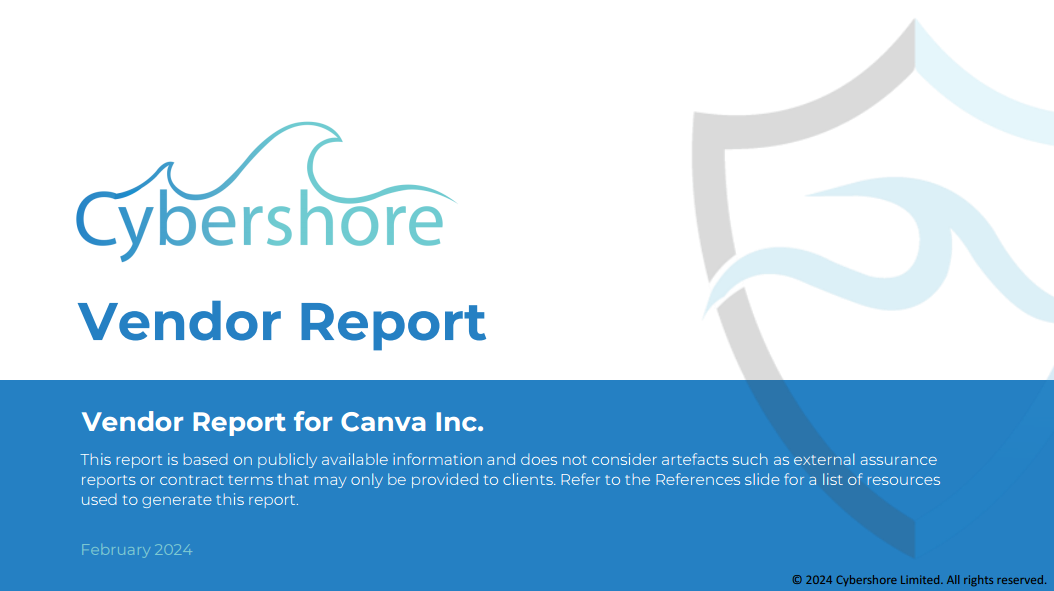 Strengthening Cybersecurity Posture: Cybershore’s “Free Vendor Reports for SaaS Vendors” initiative helps organisations get started with their initial vendor due diligence